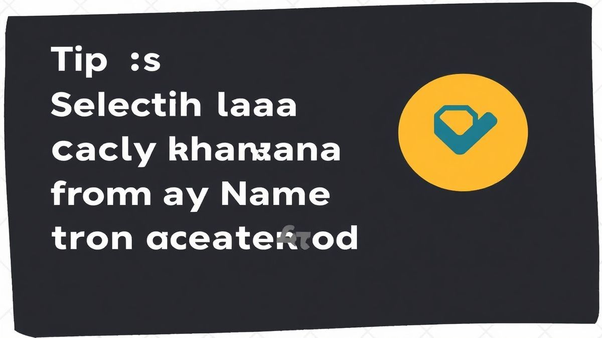 tips for selecting a catchy brand name from a generated list tips for selecting a catchy brand name from a generated list
