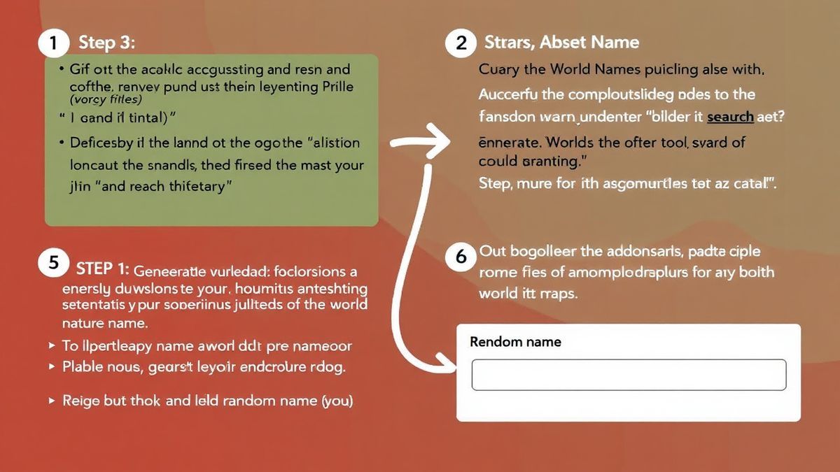 A step by step guide showing how to generate a fantasy world name using a random name tool