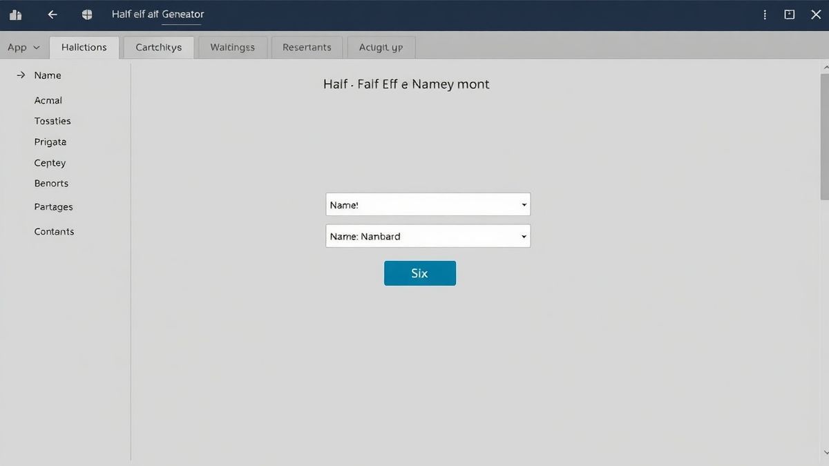 step by step guide using a half elf name generator tool