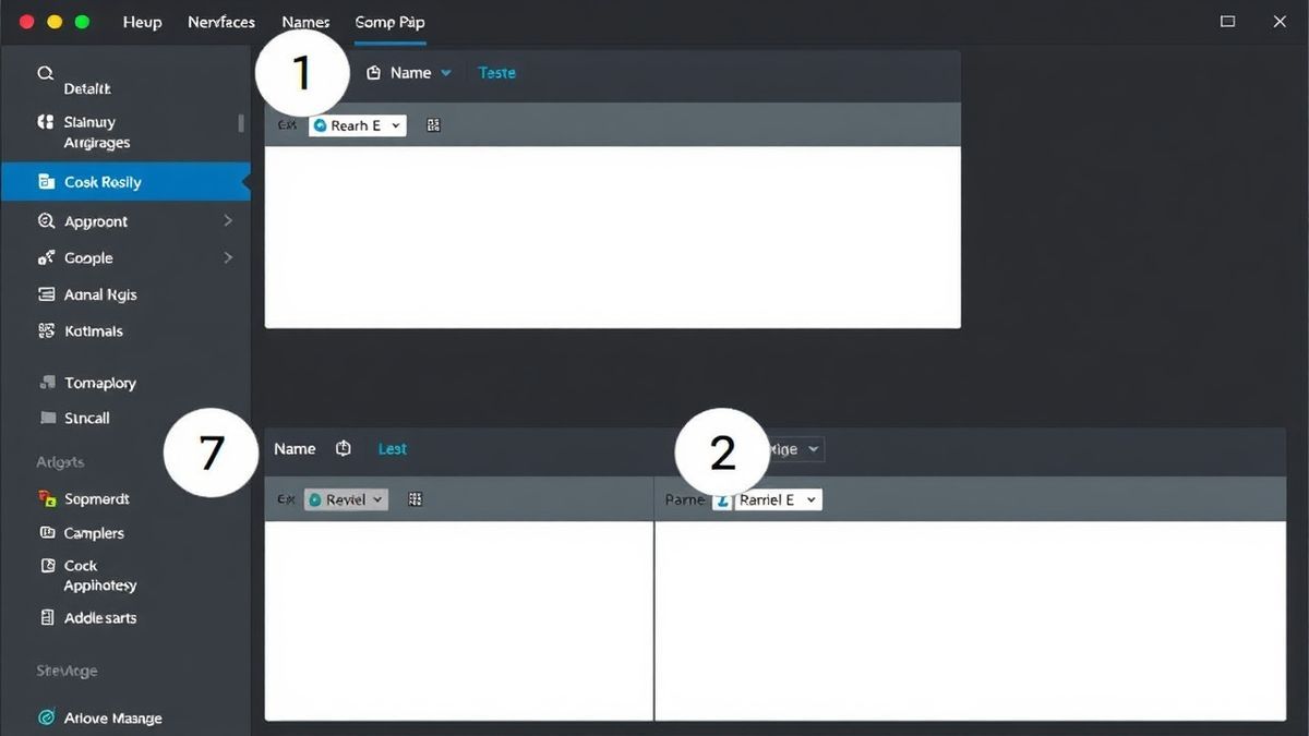 Simple steps showing how to generate names on a computer interface